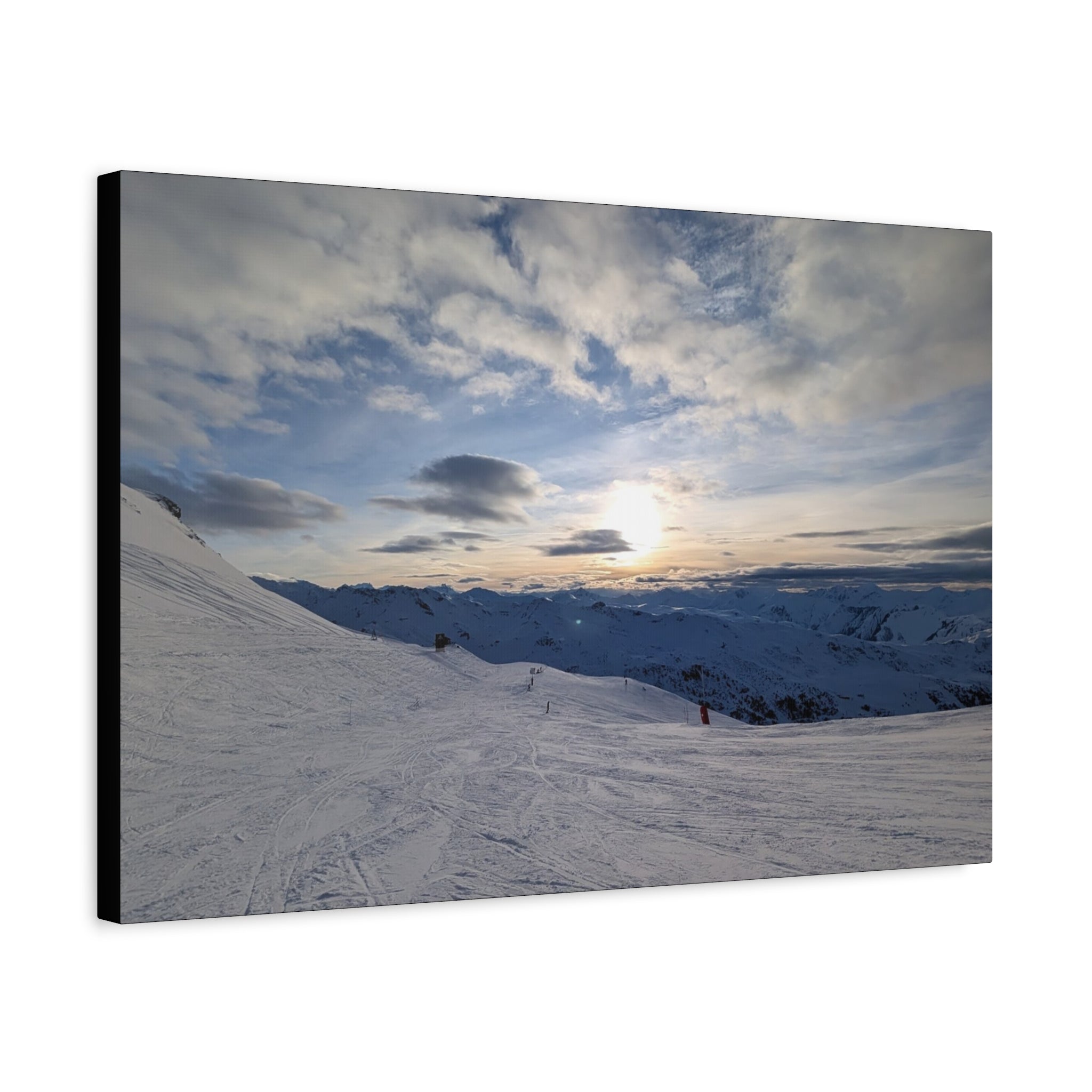 Canvas Snowy Mountain Sunset Matte
