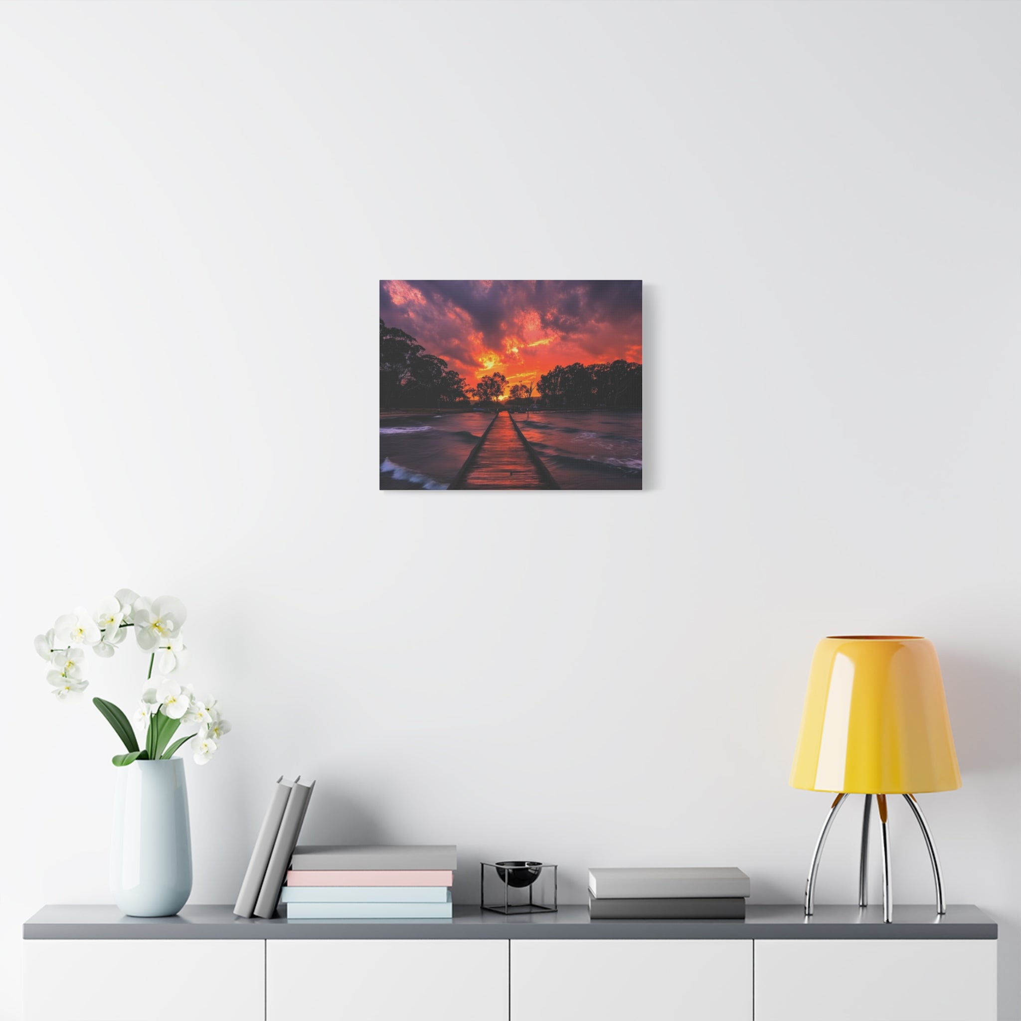 Sunset Pier Canvas