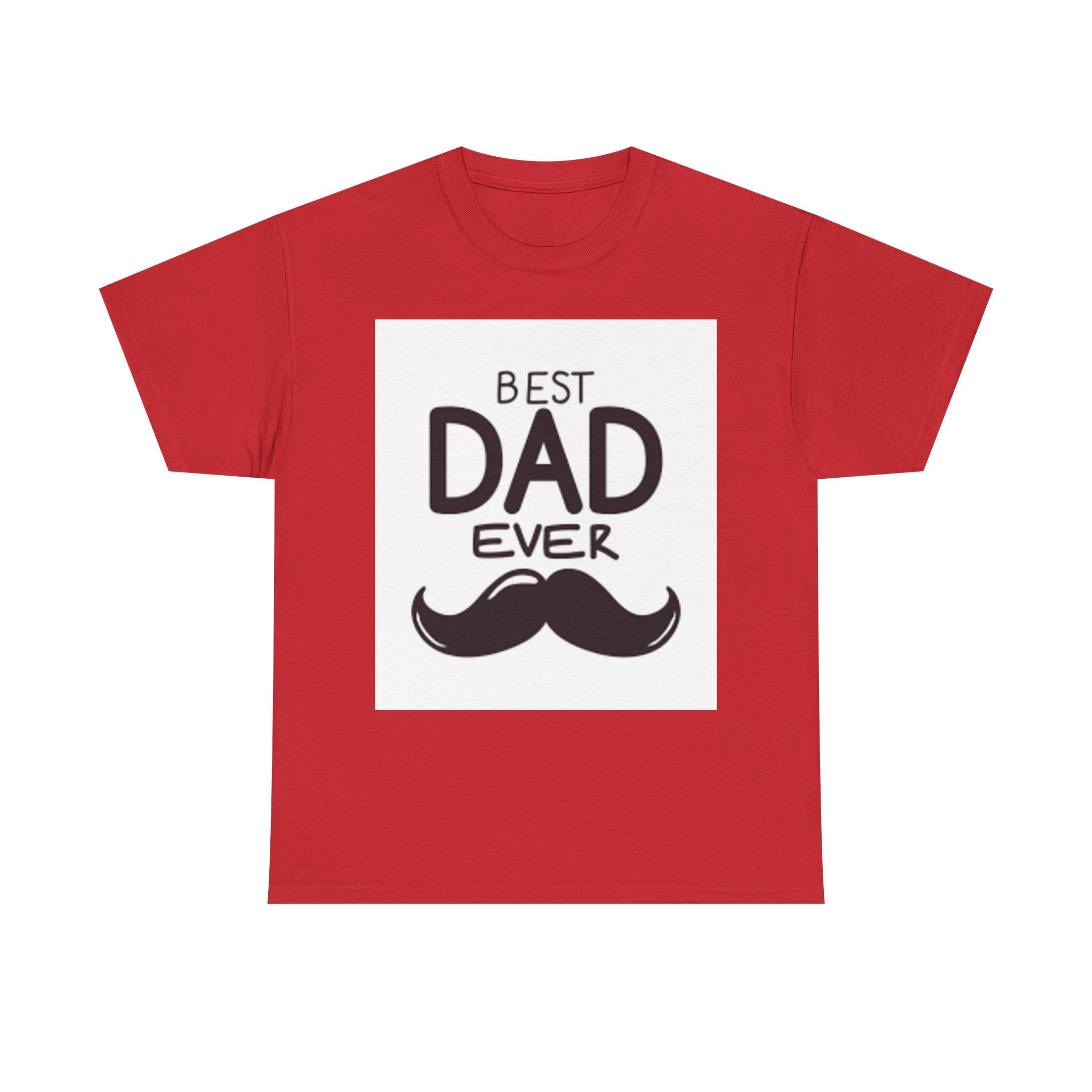 Best Dad Ever mustache T-Shirt | Father's Day, Dad typography tee