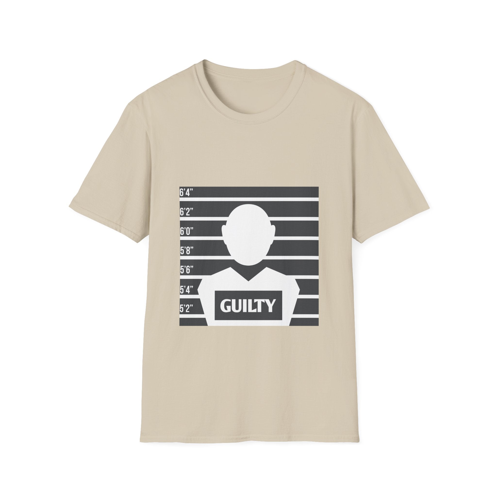 Mugshot Guilty Shirt T-Shirt | Criminal Lineup Graphic Tee