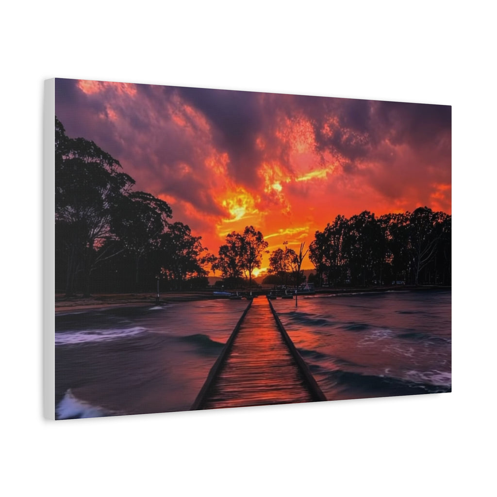 Sunset Pier Canvas