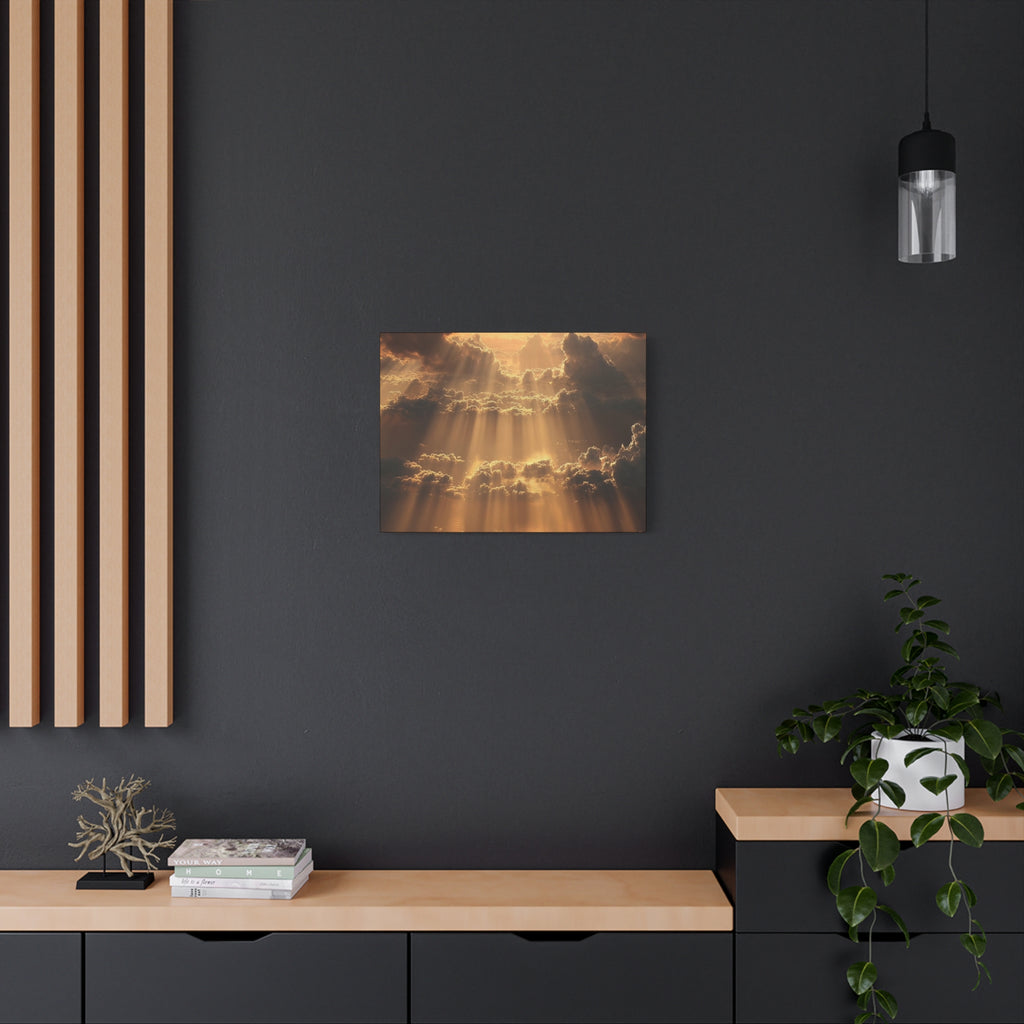 Canvas Sunlight Through Clouds Wall Art