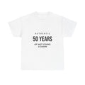 Authentic 50 Years of Not Giving a Damn T-Shirt | 50th Birthday Tee