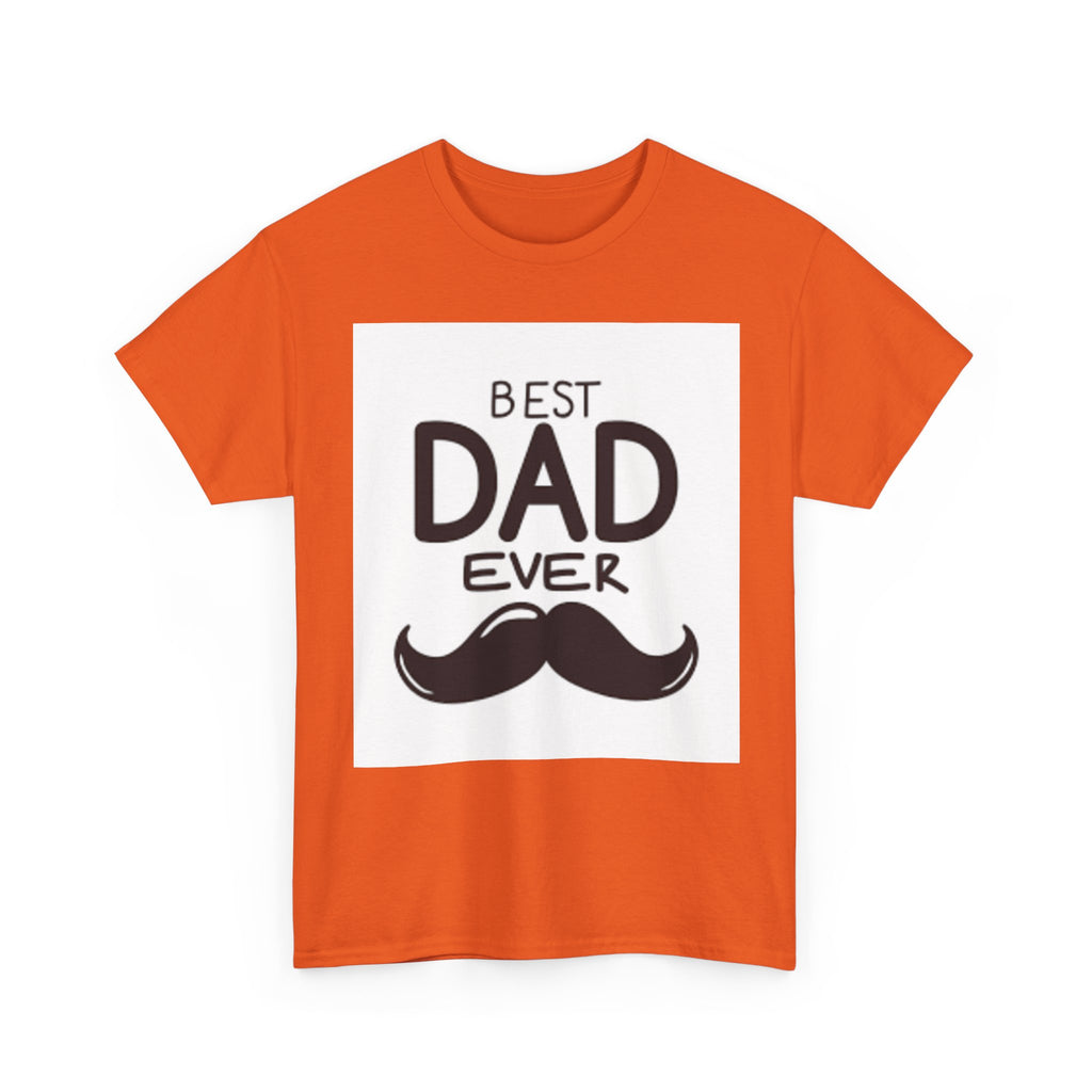 Best Dad Ever mustache T-Shirt | Father's Day, Dad typography tee