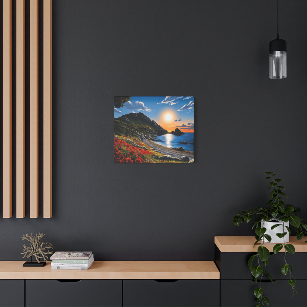 Sunset Coastal Canvas Print