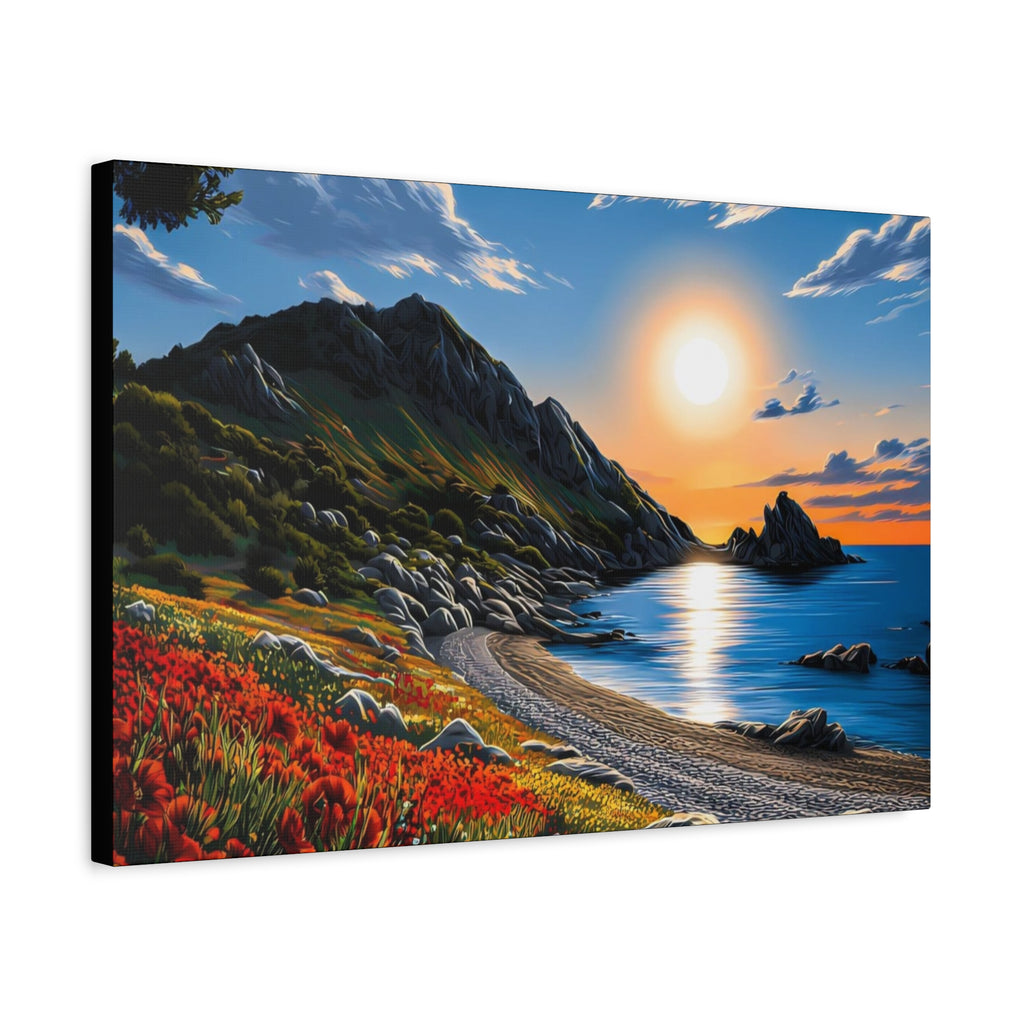 Sunset Coastal Canvas Print