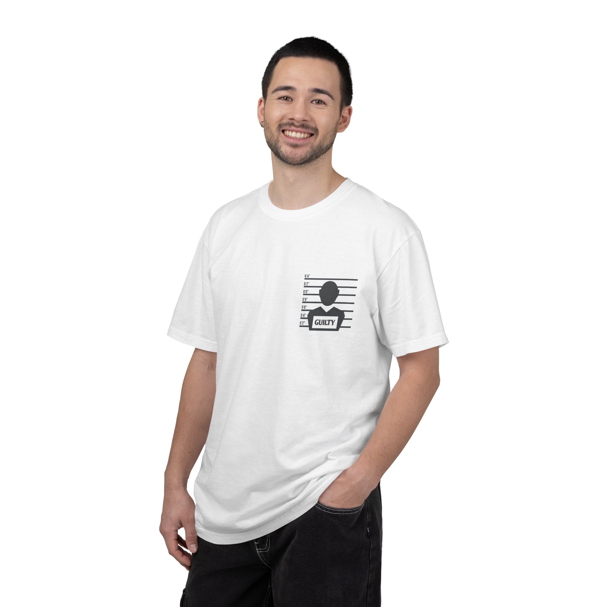 Mugshot Silhouette T-shirt | Distressed Portrait Tee