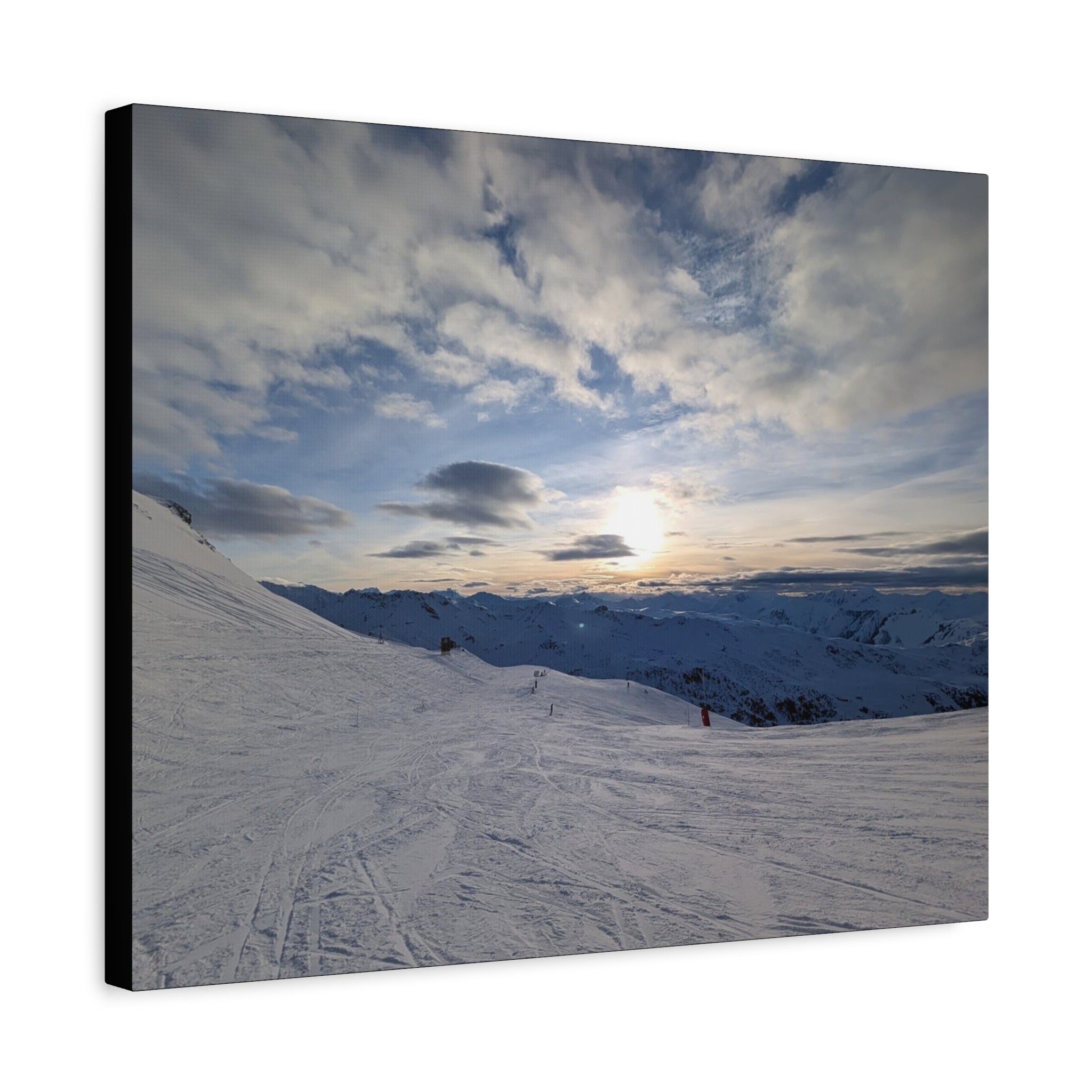 Canvas Snowy Mountain Sunset Matte