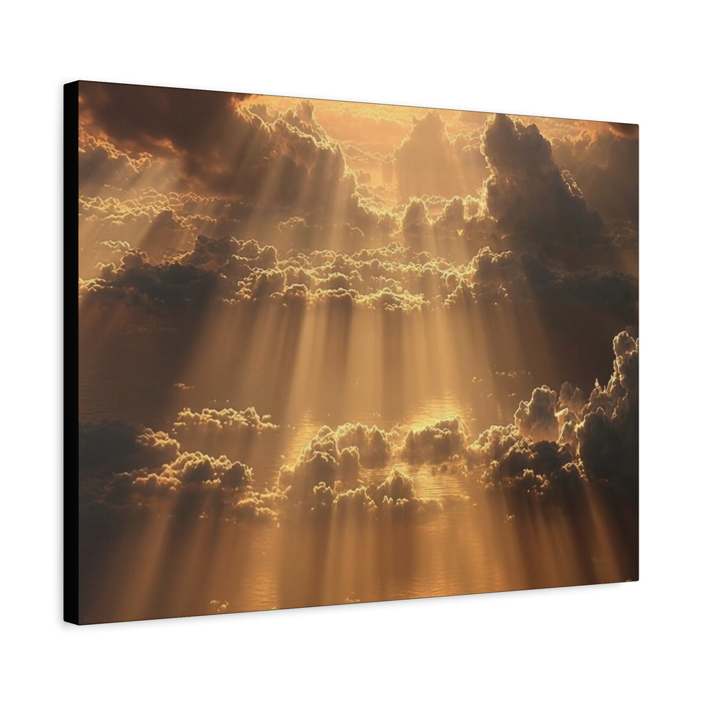 Canvas Sunlight Through Clouds Wall Art