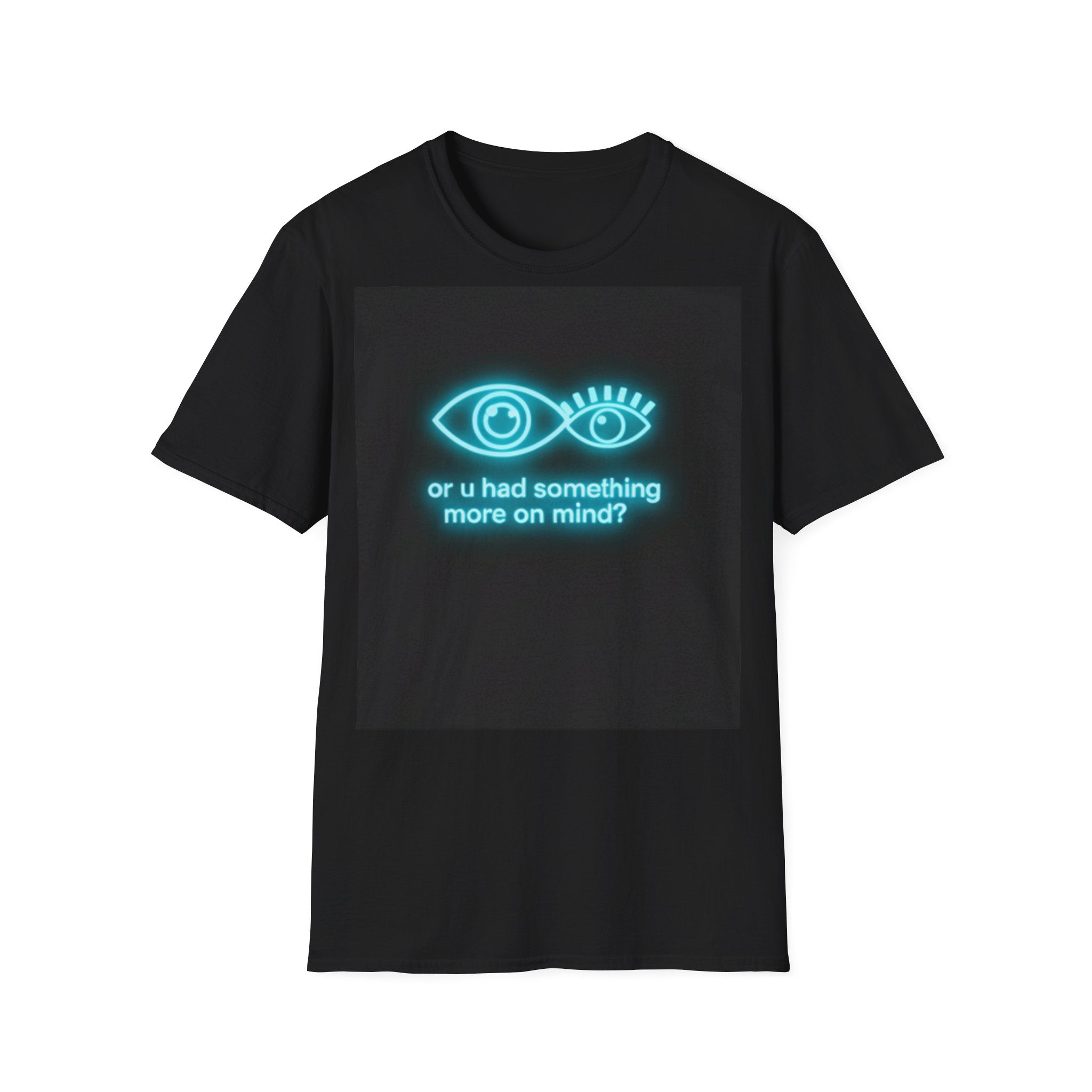 neon eyes illustration or u had something more on mind? T-Shirt | graphic tee, minimalist neon design