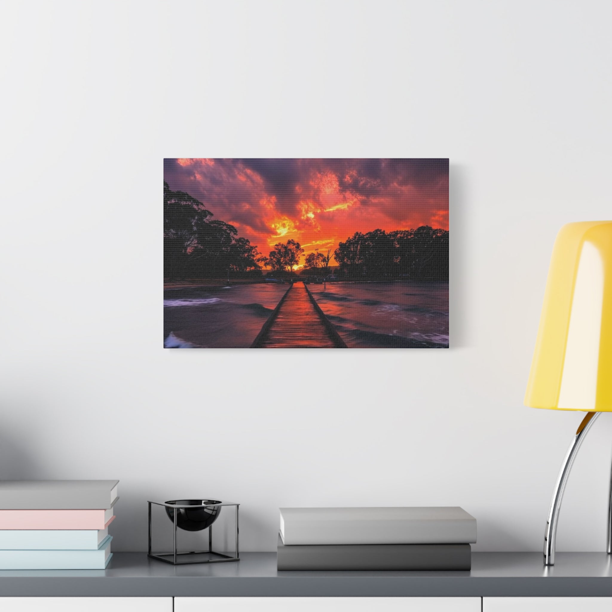 Sunset Pier Canvas