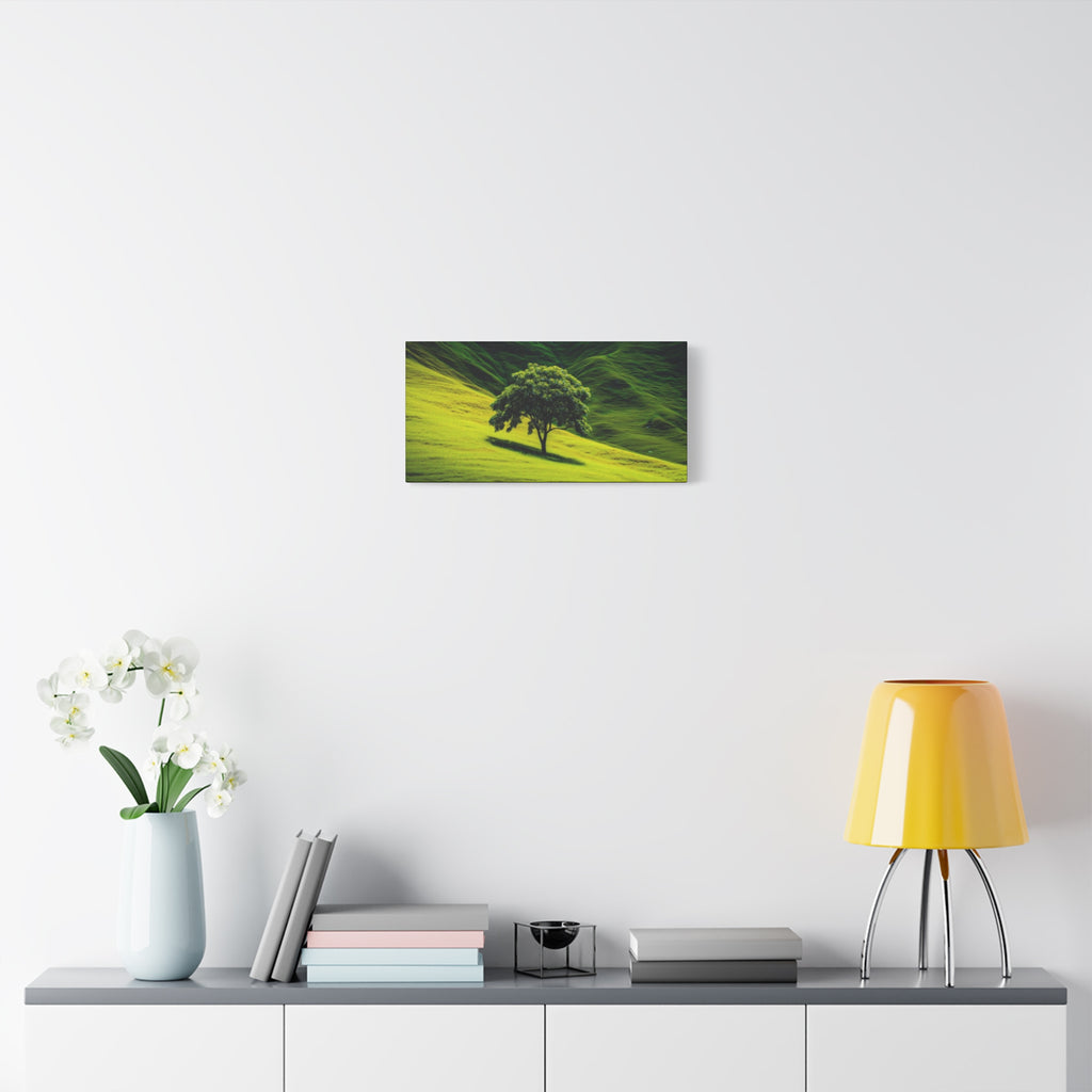 Canvas Lone Tree Landscape  | Matte Stretched Wall Art