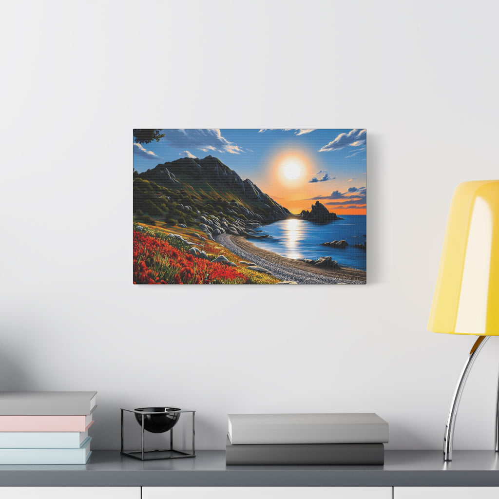 Sunset Coastal Canvas Print