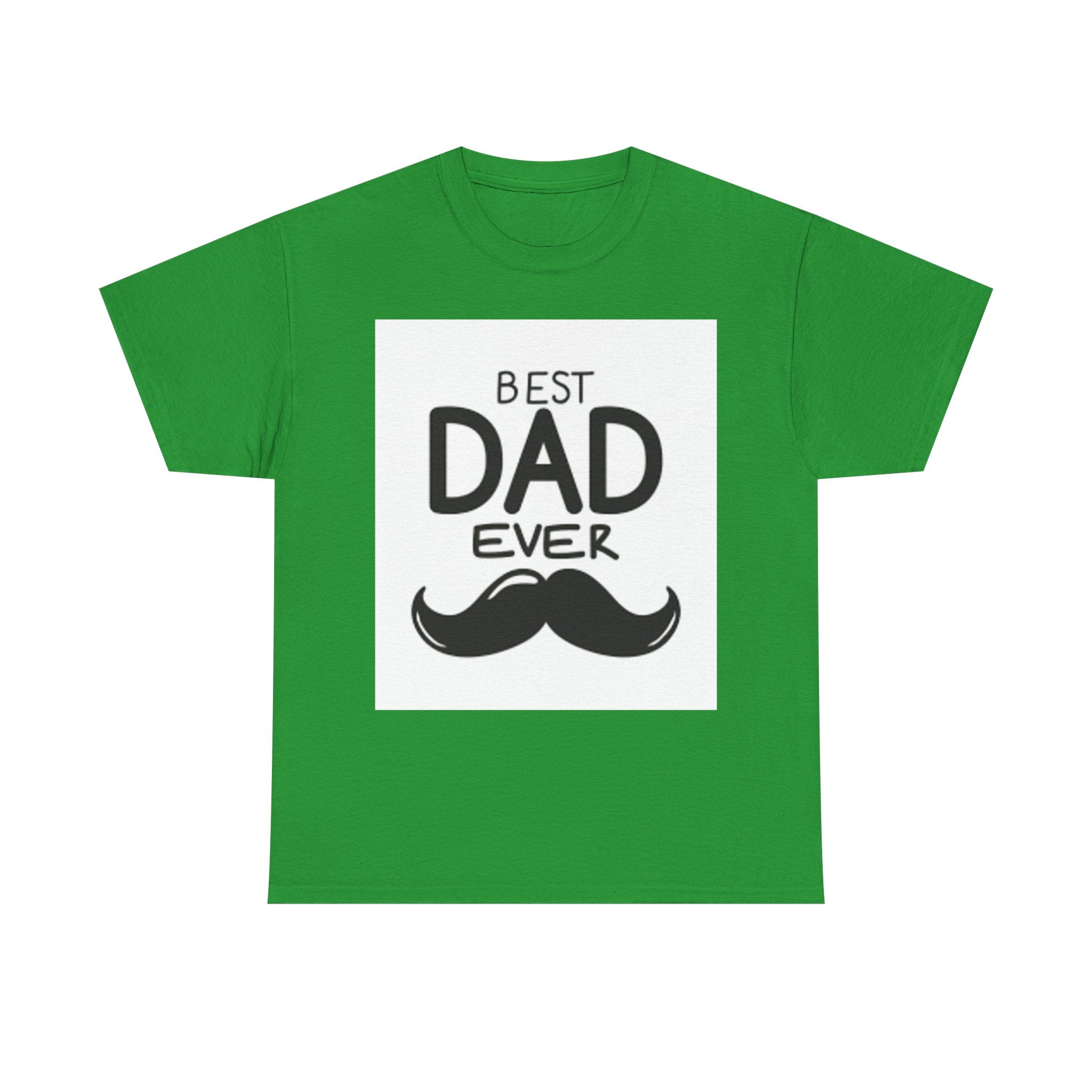 Best Dad Ever mustache T-Shirt | Father's Day, Dad typography tee