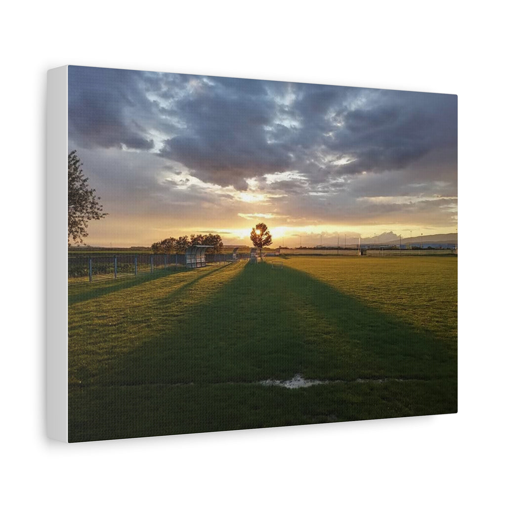 Canvas Sunset Over Field Stadium