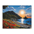 Sunset Coastal Canvas Print
