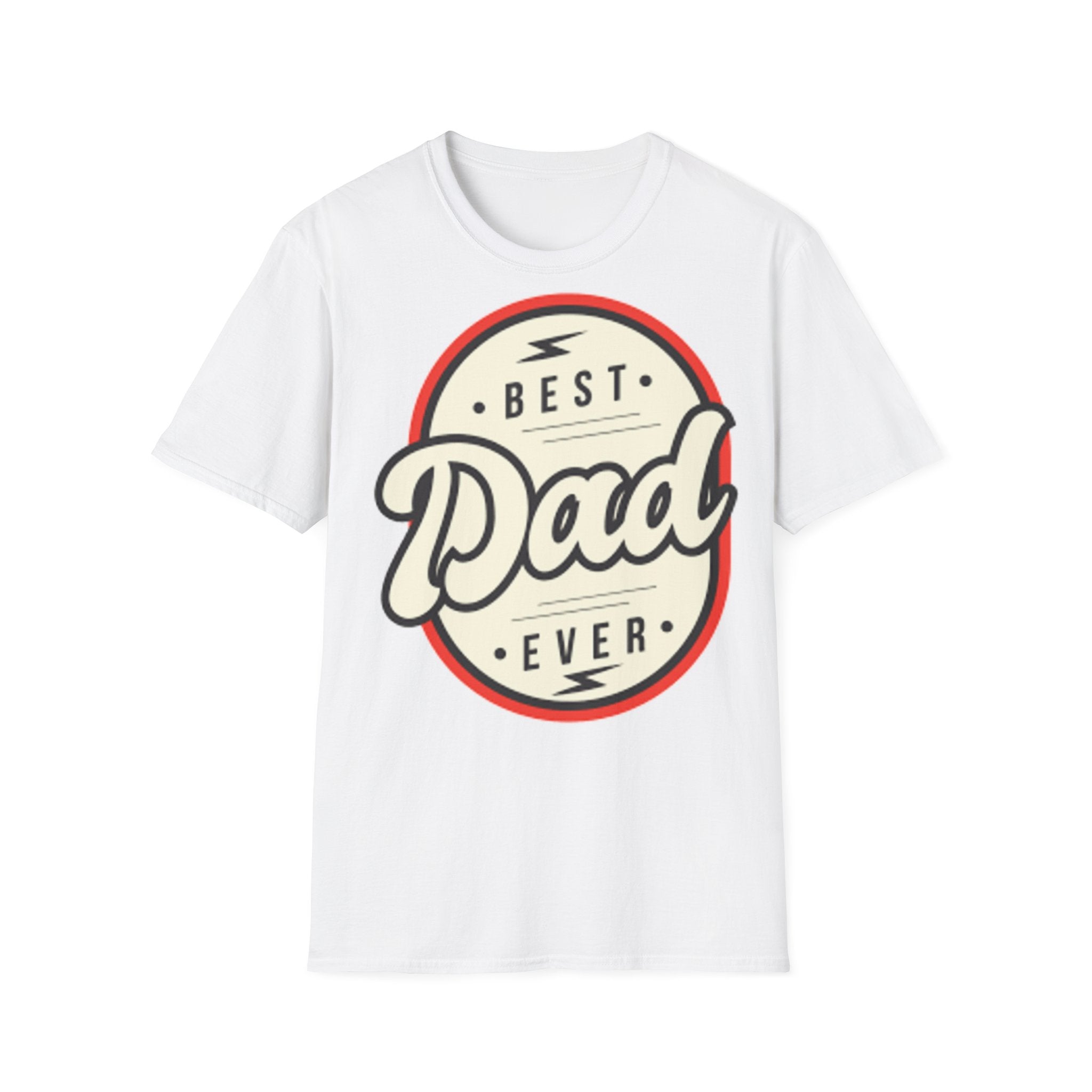 Best Dad Ever T-Shirt | Retro Badge Father Typography Tee