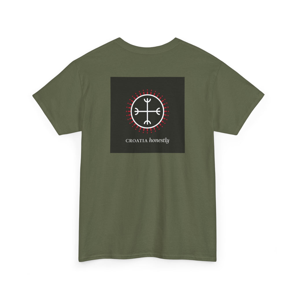 Croatian Honesty Symbol Ancient Tablet Illustration T-Shirt Glagolic