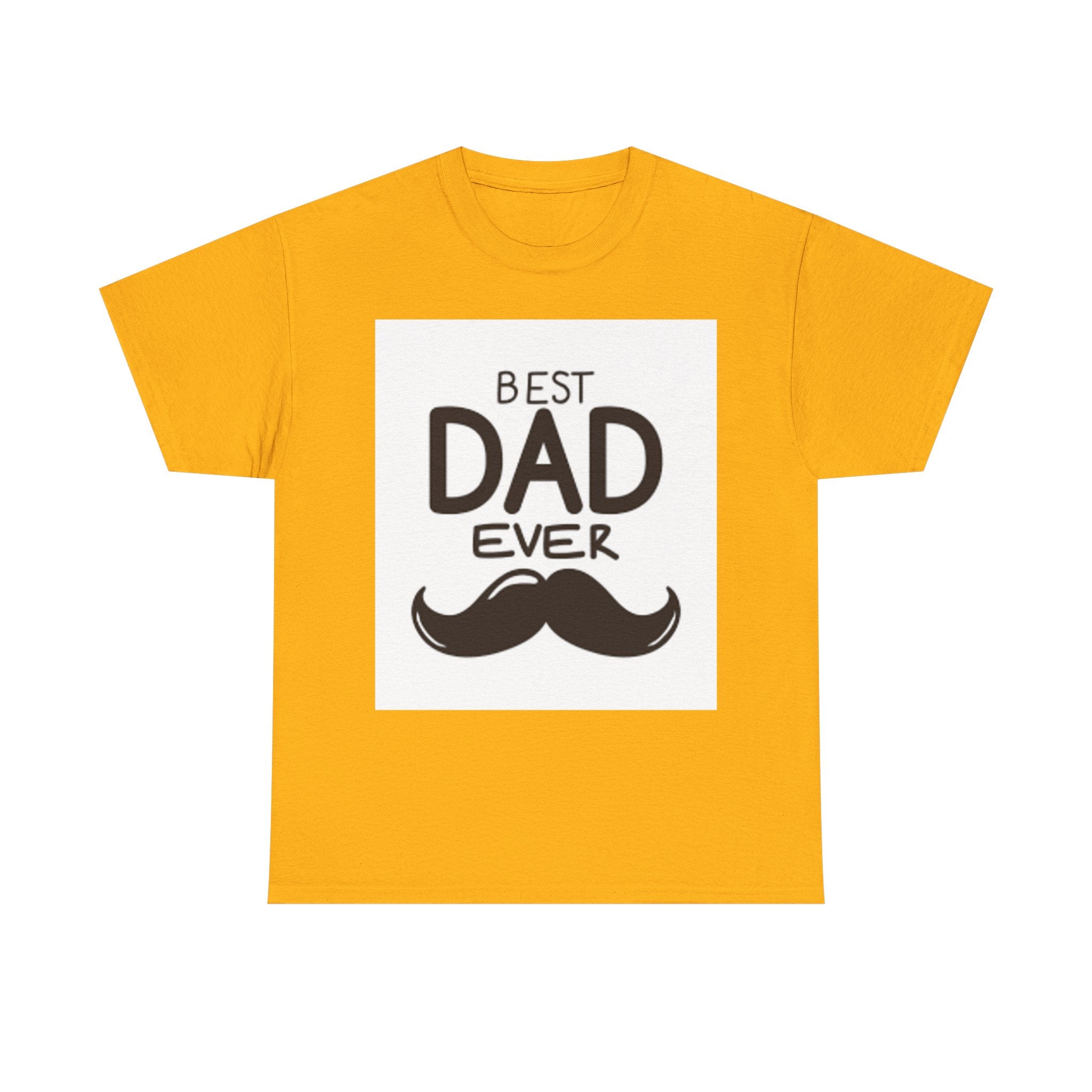 Best Dad Ever mustache T-Shirt | Father's Day, Dad typography tee