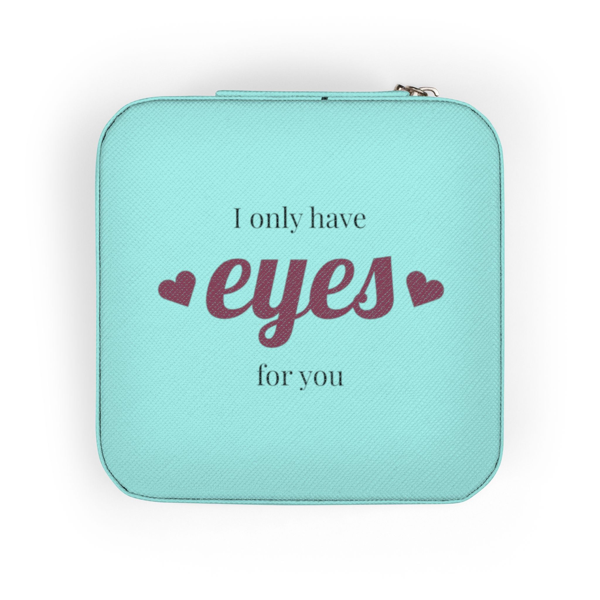 Jewelry Travel Case I only have eyes for you   | Compact Pink Travel Jewelry Box