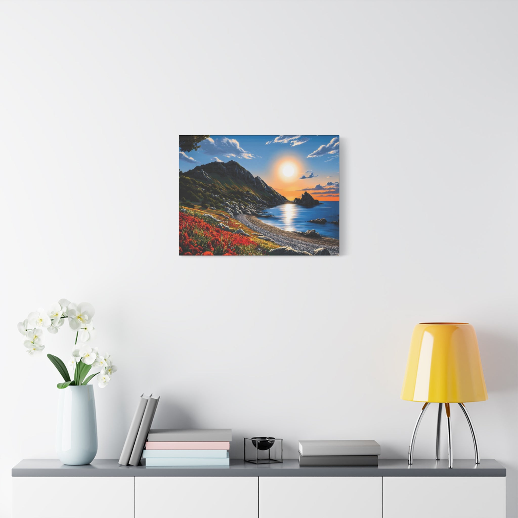 Sunset Coastal Canvas Print