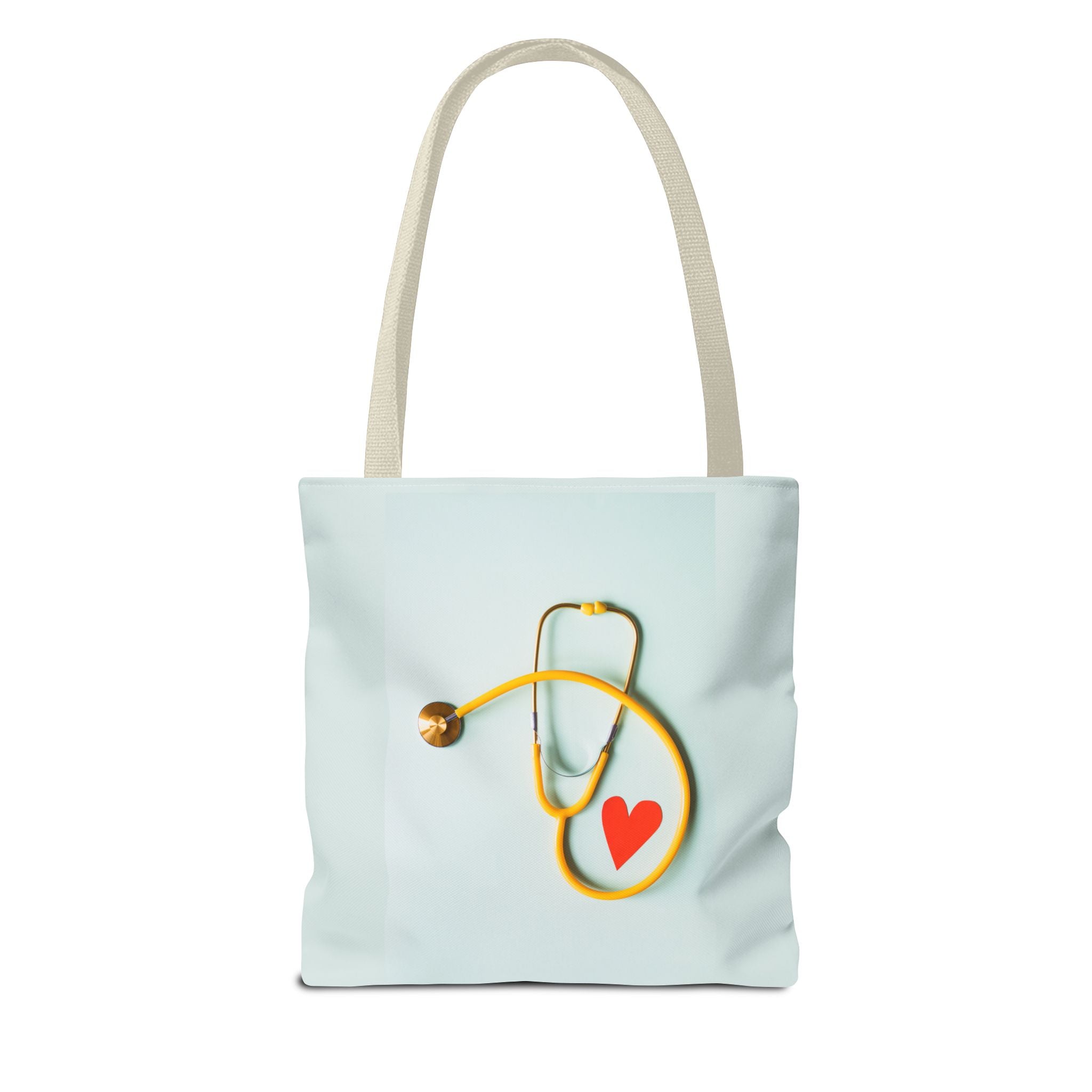Stethoscope Heart Tote Bag | Nurse Medical Illustration