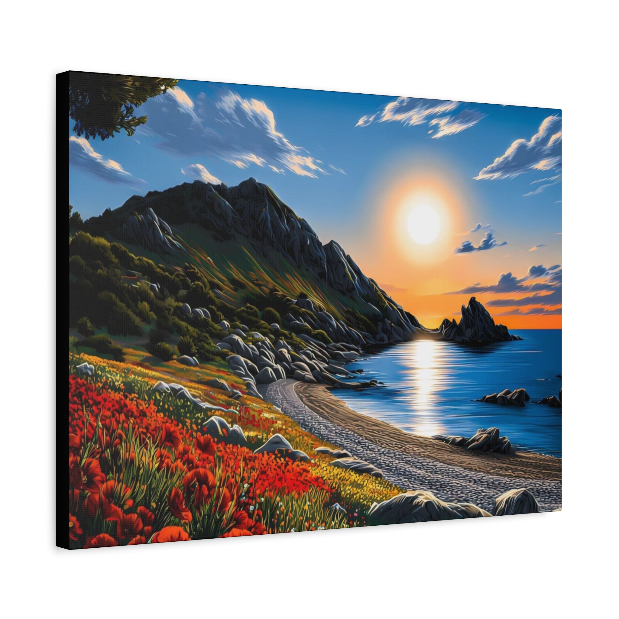 Sunset Coastal Canvas Print