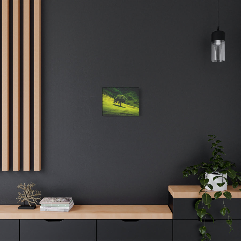 Canvas Lone Tree Landscape  | Matte Stretched Wall Art