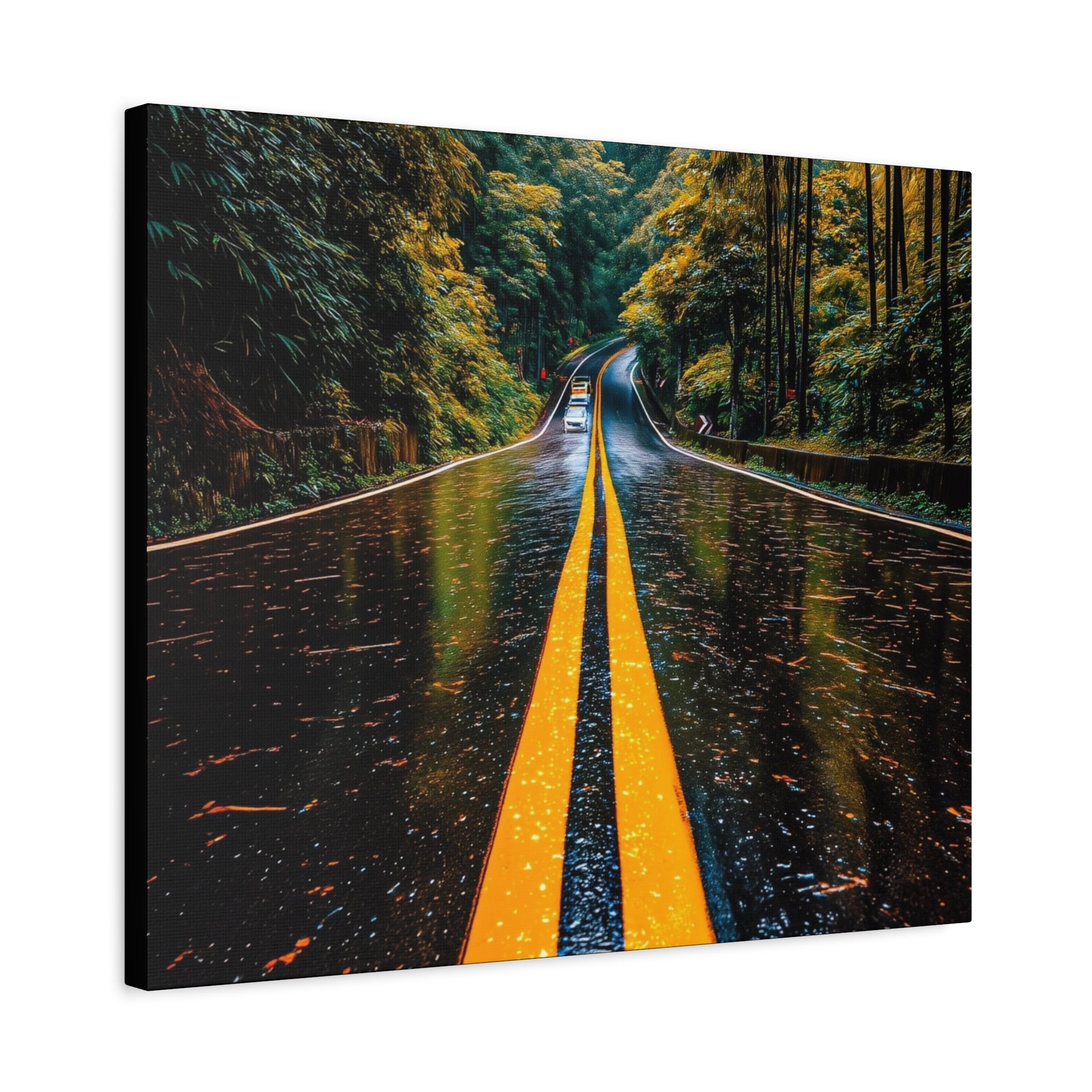 Canvas Sunrise Mountain Reflection Matte