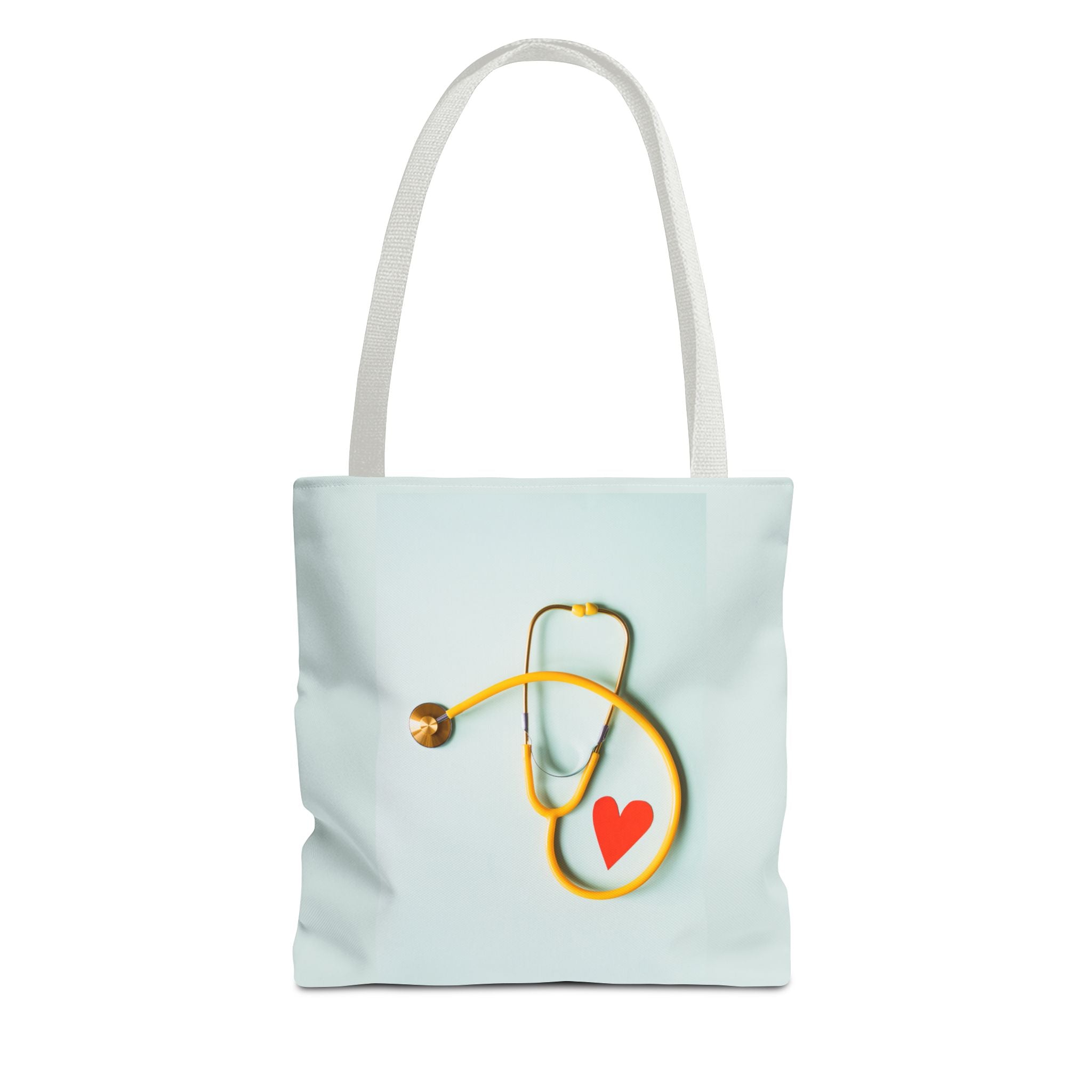 Stethoscope Heart Tote Bag | Nurse Medical Illustration
