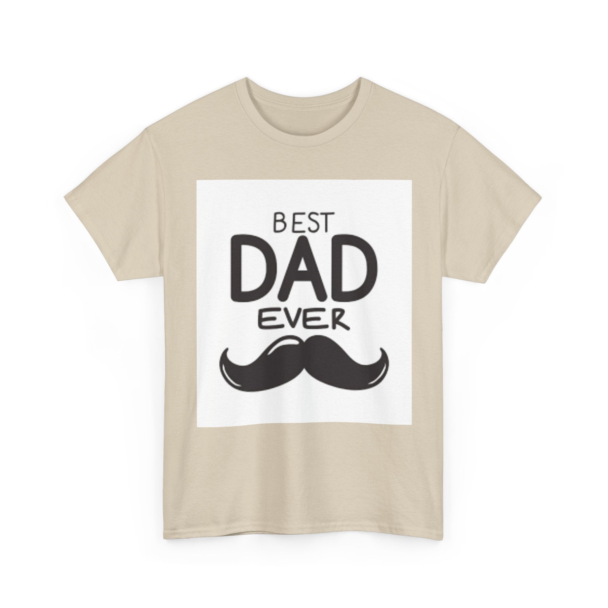 Best Dad Ever mustache T-Shirt | Father's Day, Dad typography tee