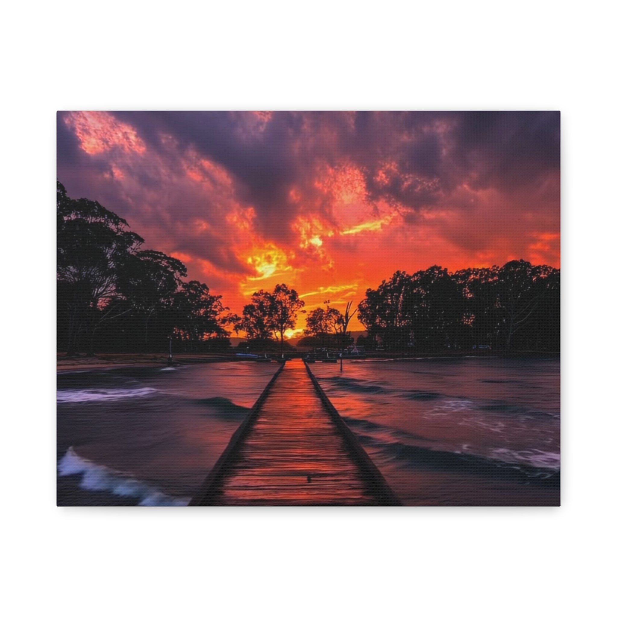 Sunset Pier Canvas