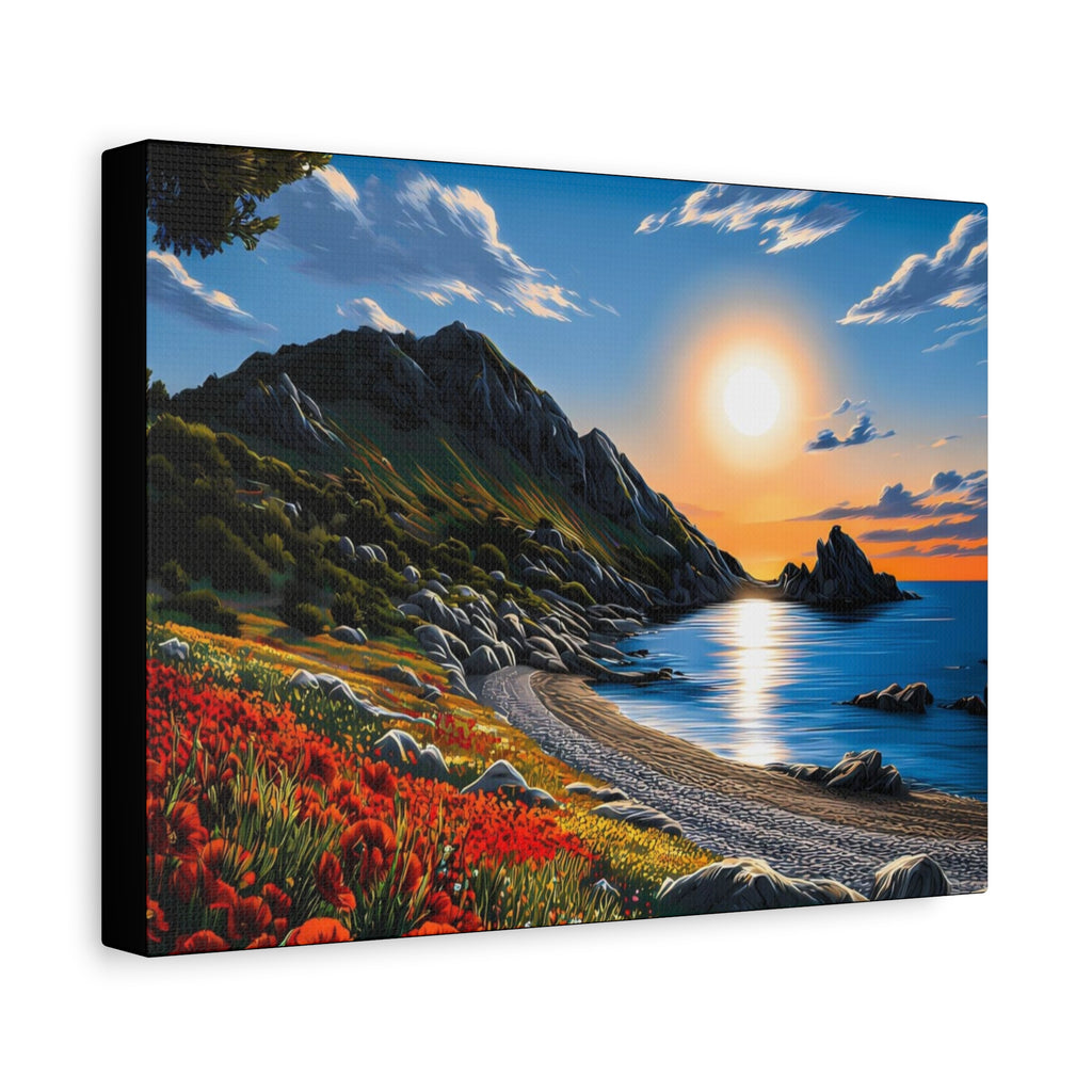 Sunset Coastal Canvas Print