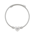 Engraved Heart Cuff Bracelet | Personalized Heart Engraving Bracelet