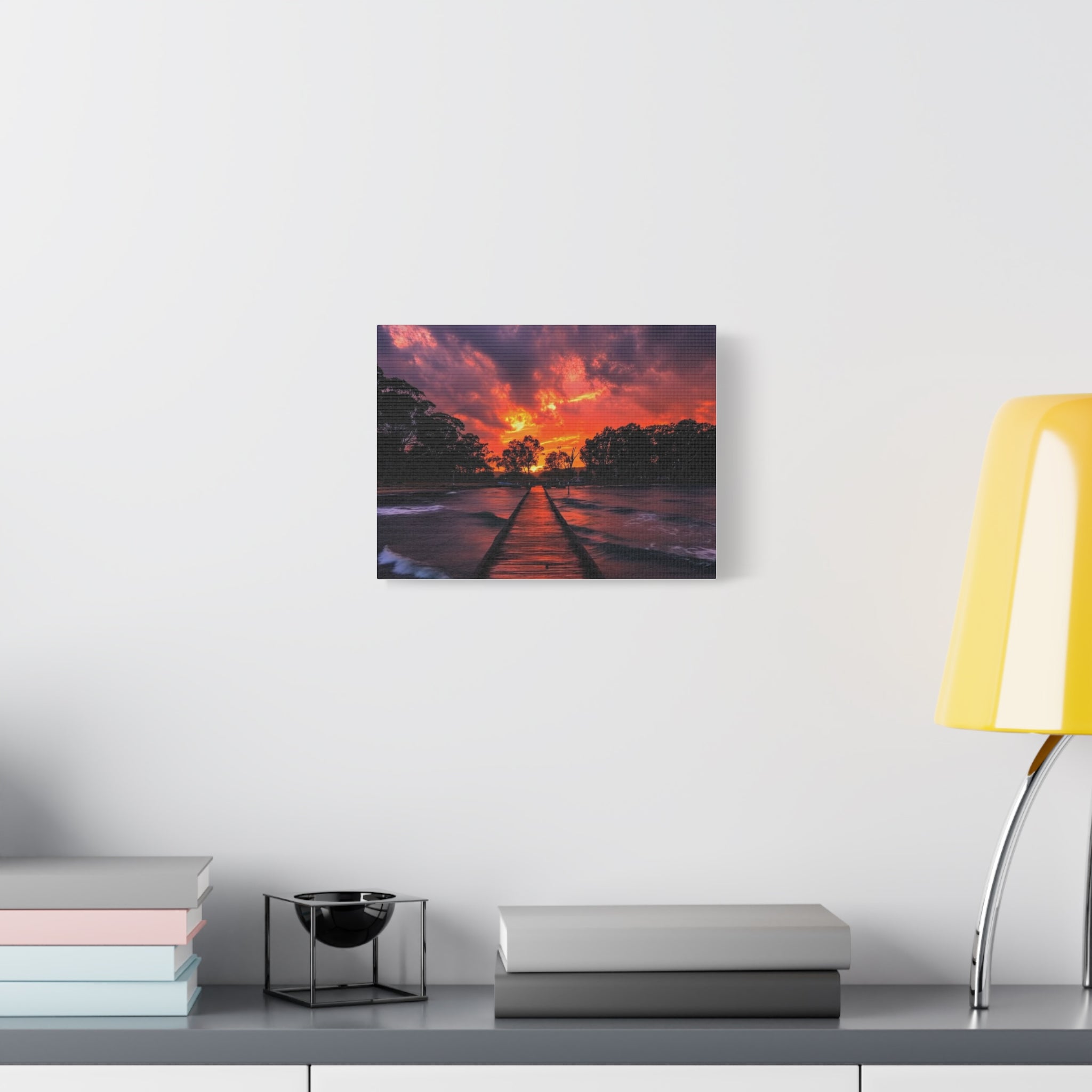 Sunset Pier Canvas