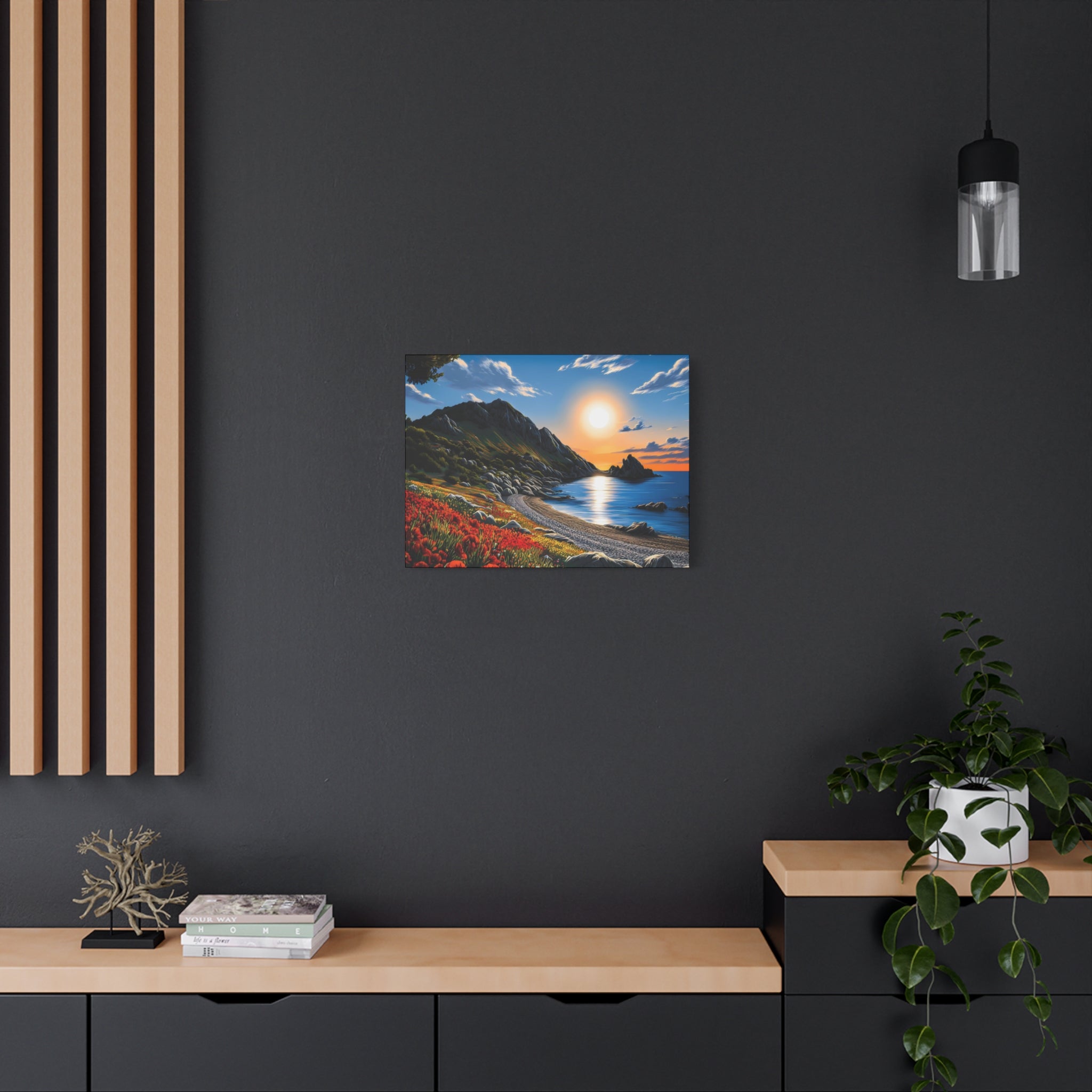 Sunset Coastal Canvas Print