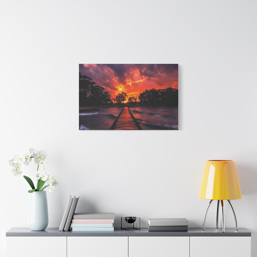 Sunset Pier Canvas