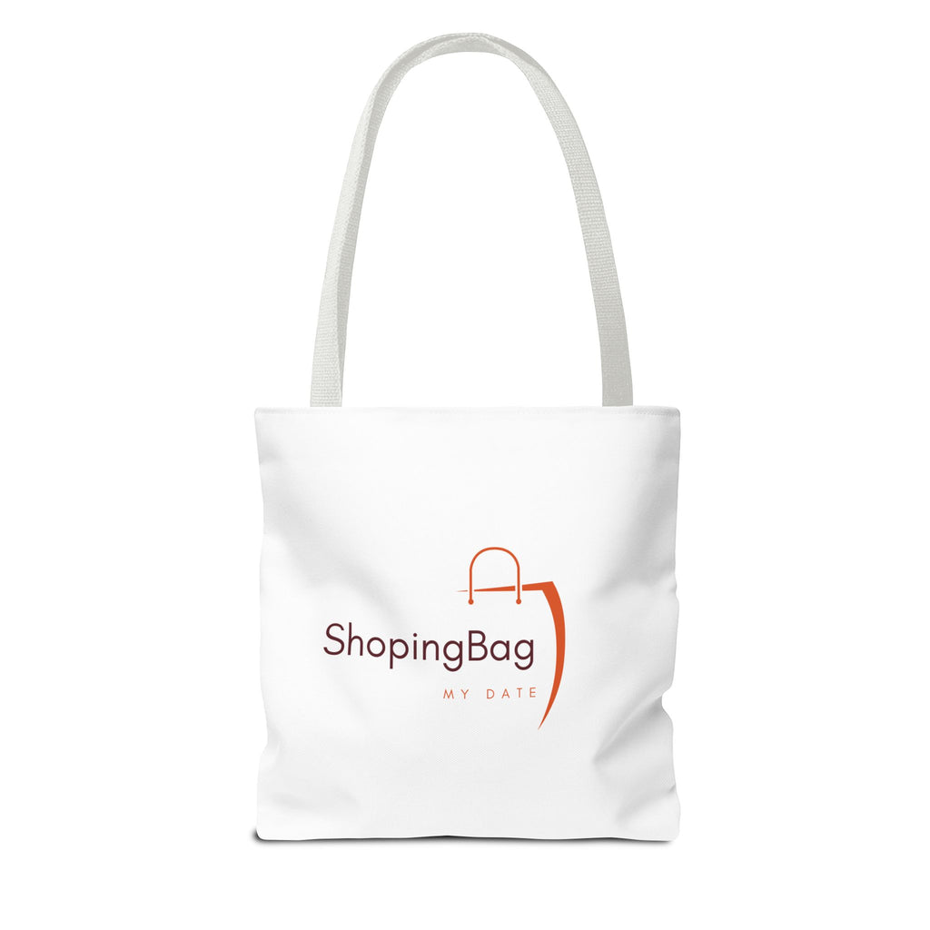 ShoppingBag Logo Tote Bag | Branded AOP Tote, Minimalist Shopping Design