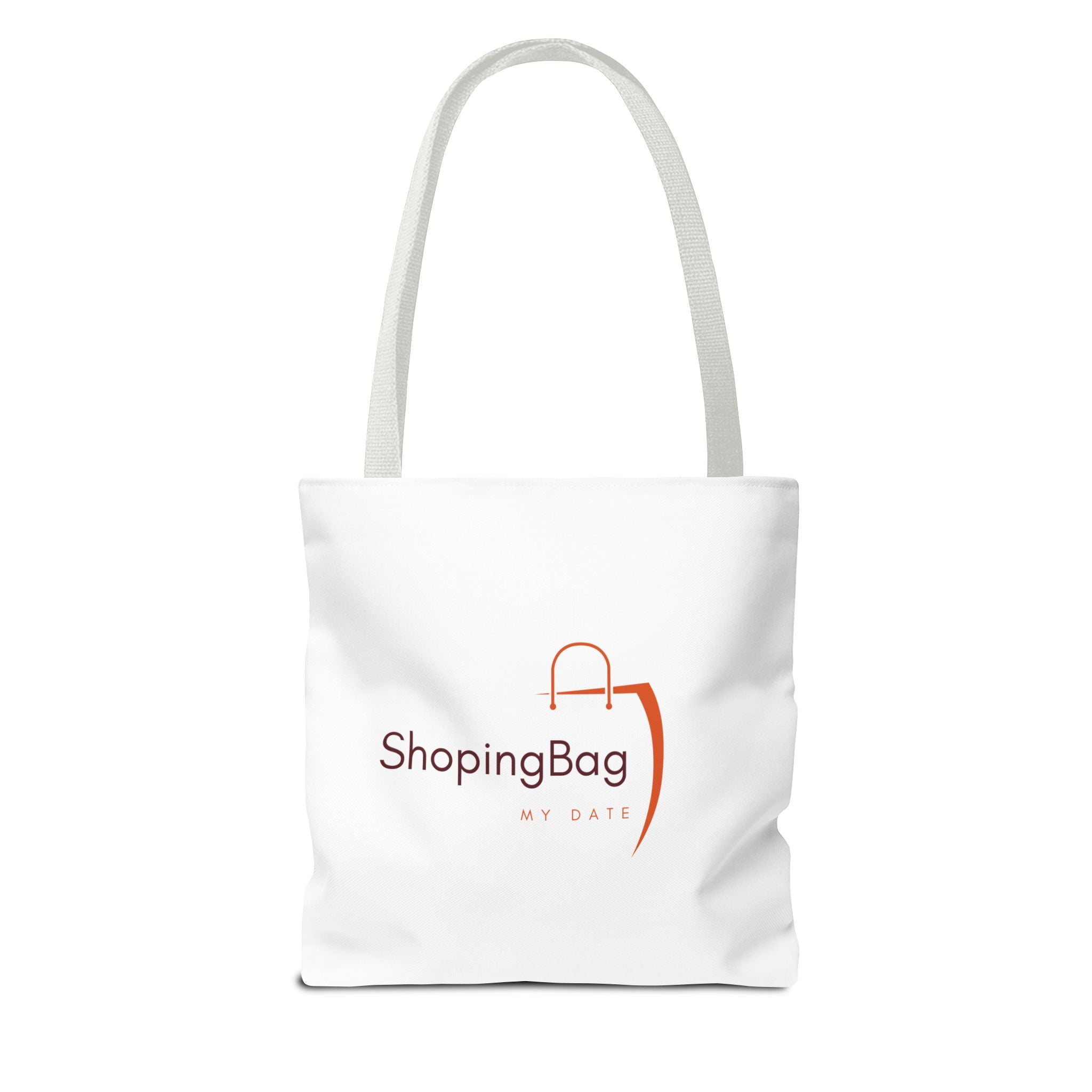 ShoppingBag Logo Tote Bag | Branded AOP Tote, Minimalist Shopping Design