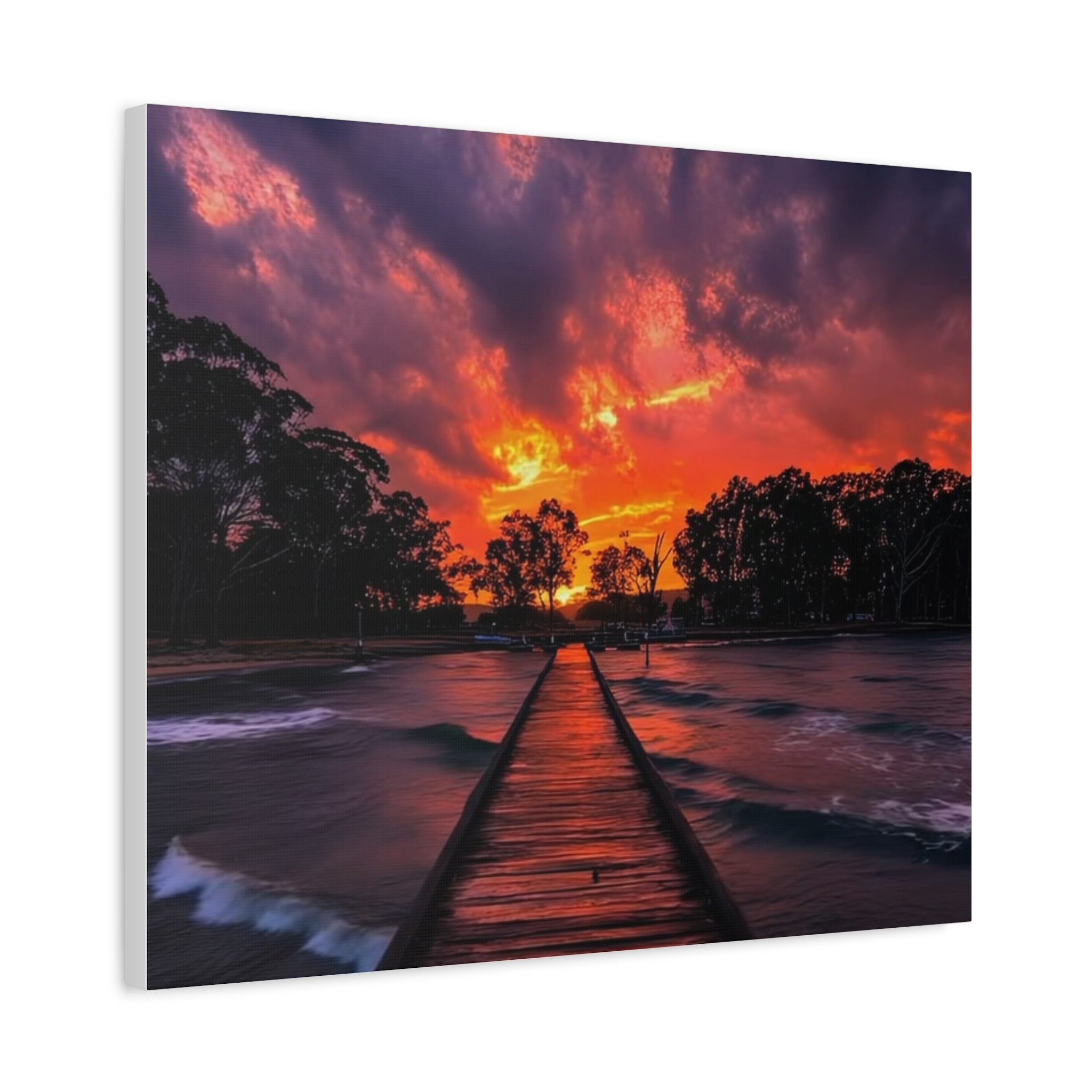 Sunset Pier Canvas