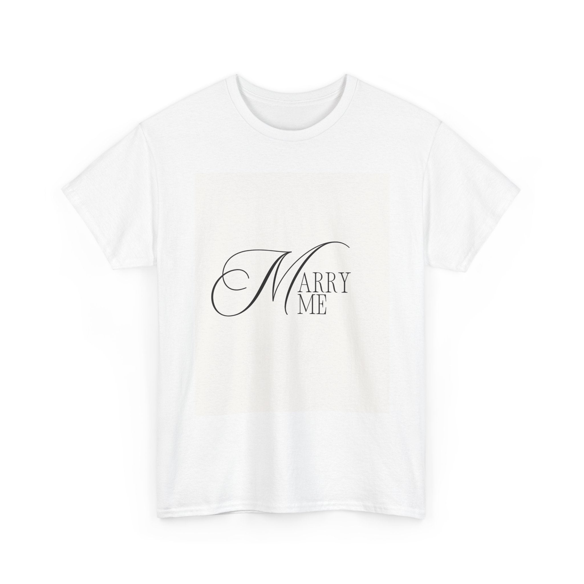 Marry Me Script Typography Tee | Proposal Shirt