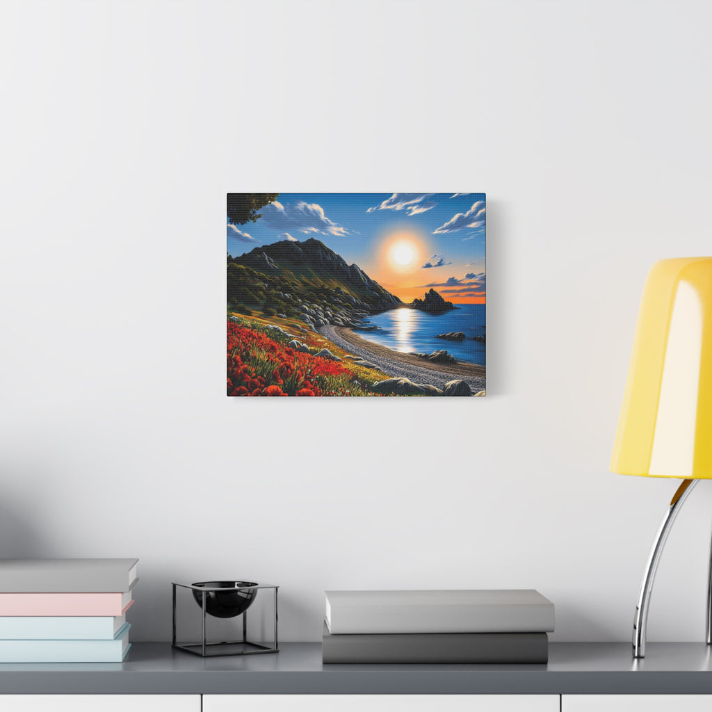 Sunset Coastal Canvas Print