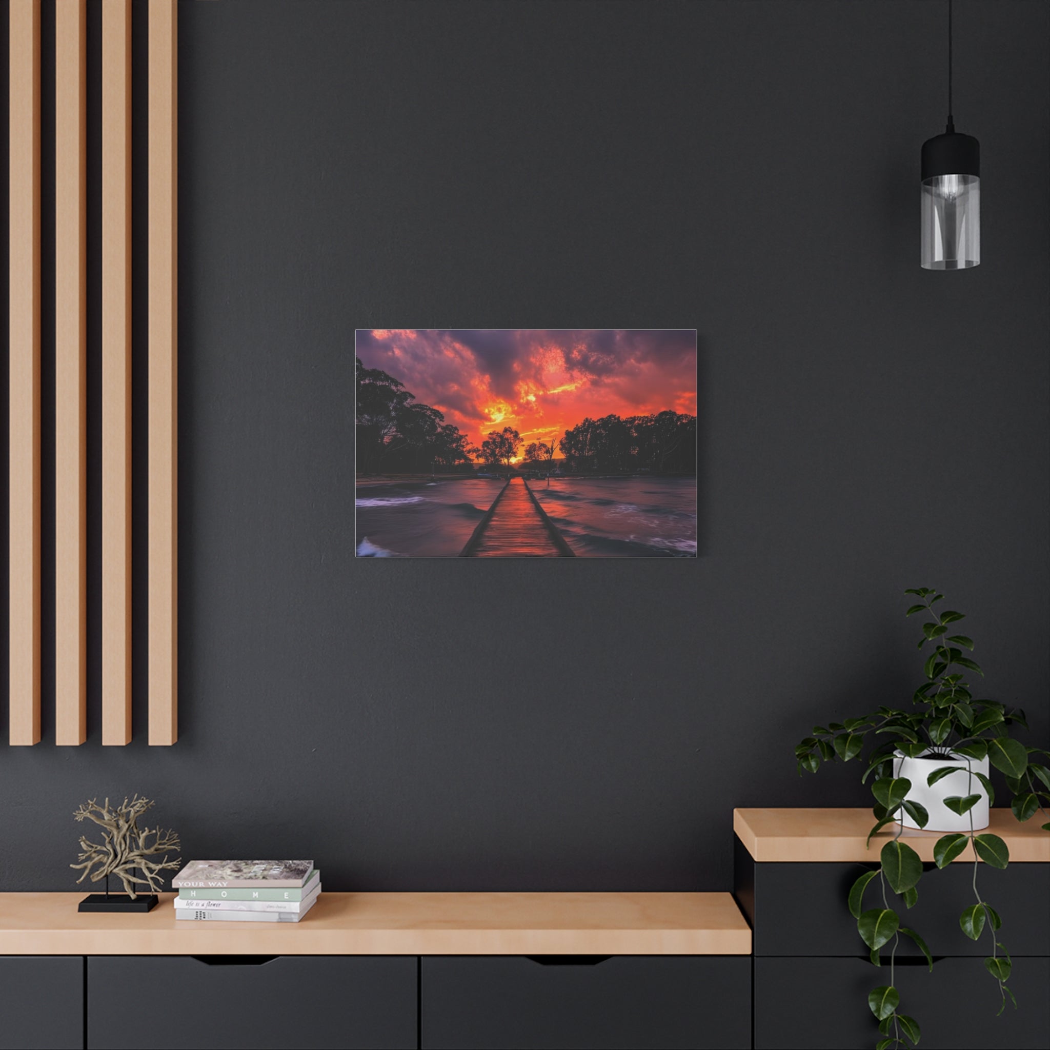 Sunset Pier Canvas