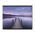 Canvas Lake Dock at Dusk Matte