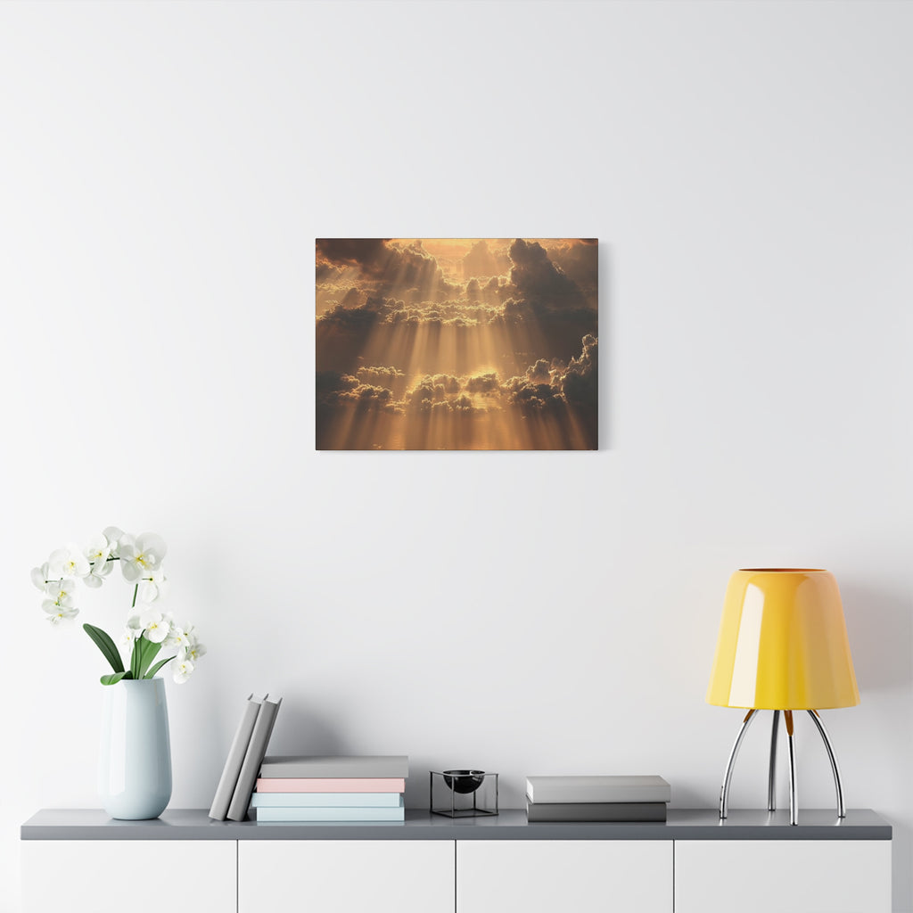 Canvas Sunlight Through Clouds Wall Art