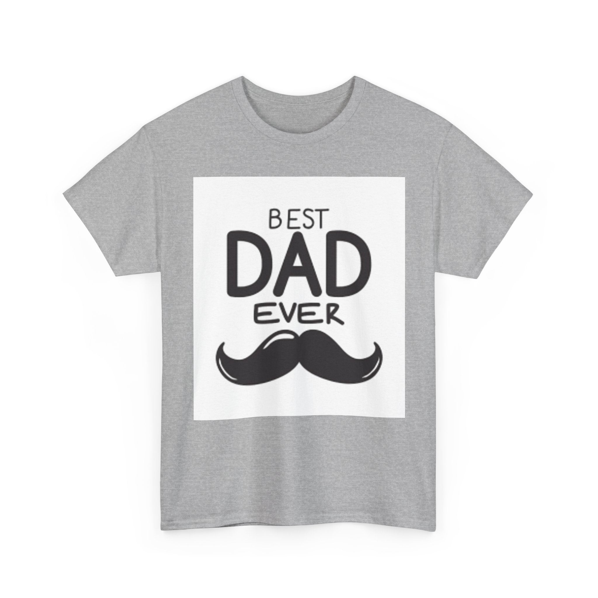 Best Dad Ever mustache T-Shirt | Father's Day, Dad typography tee