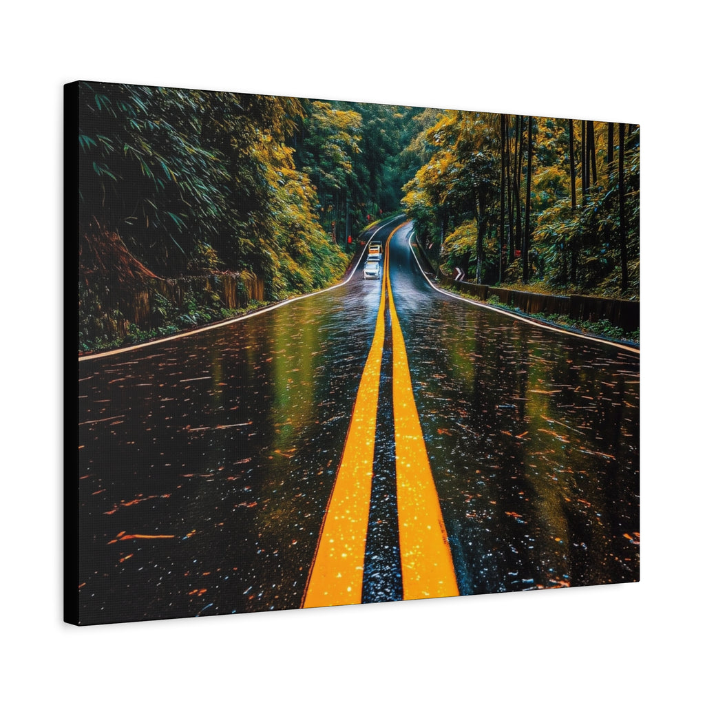 Canvas Sunrise Mountain Reflection Matte