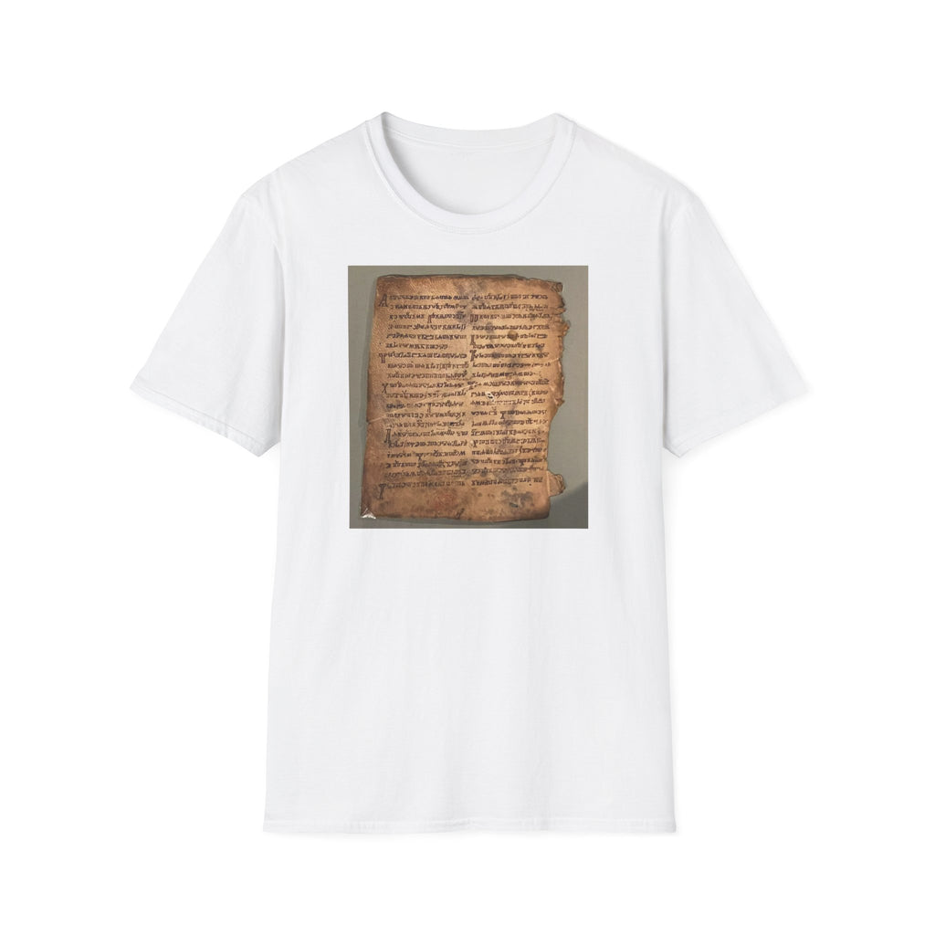 Ancient Manuscript T-Shirt | Vintage Parchment Text Print