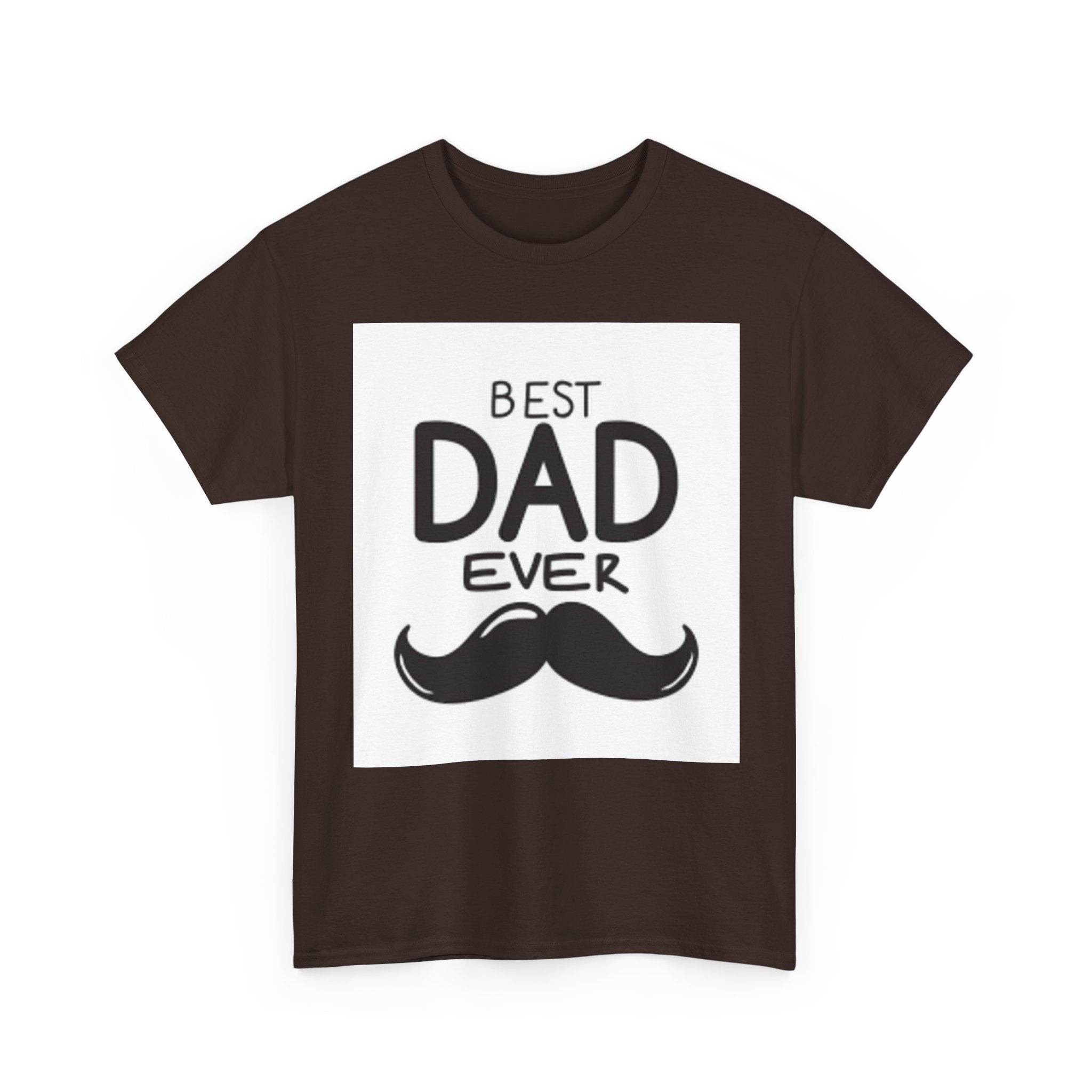 Best Dad Ever mustache T-Shirt | Father's Day, Dad typography tee
