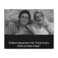 Black and White Sicilian Quote Canvas | Matte Stretched Canvas